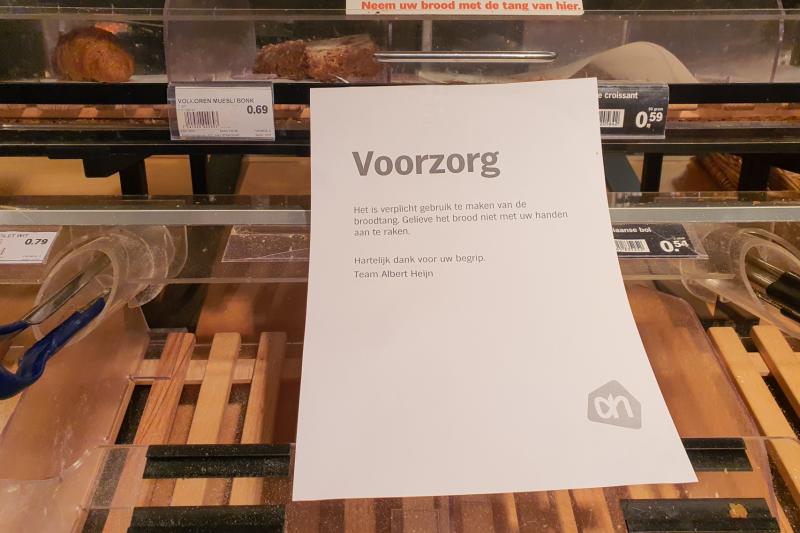 Ook lege schappen in Rotterdamse supermarkten