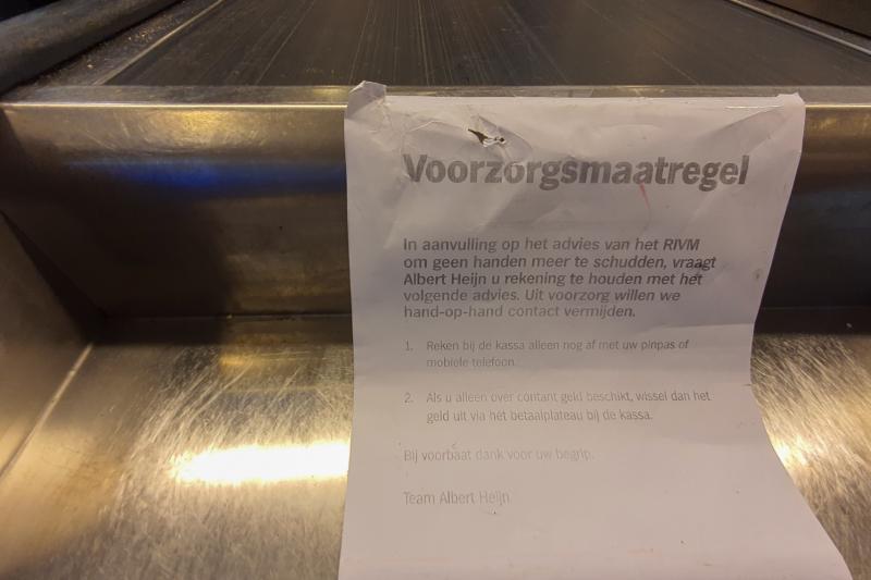 Ook lege schappen in Rotterdamse supermarkten