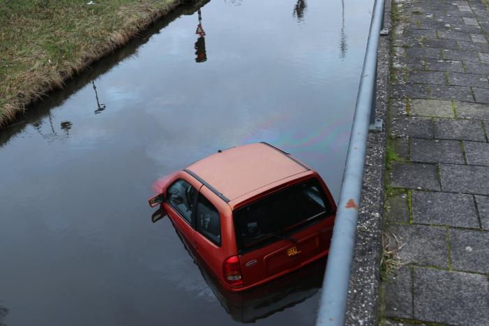 Brommobiel belandt te water voor Piet Klerkx