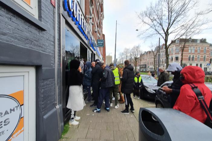 Gehamster bij coffeeshops