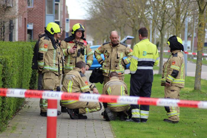 Benzine lekkende auto blijkt gas lek