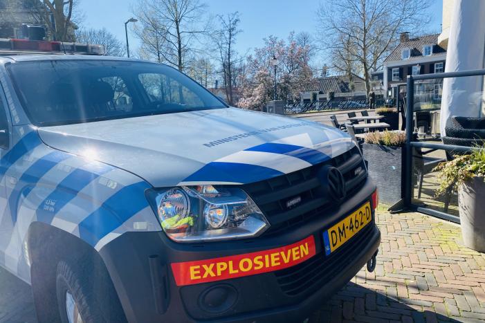 Aangetroffen granaat in de Aa tot ontploffing gebracht