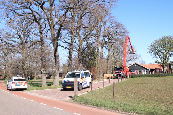 Brand in schoorsteen snel onder controle