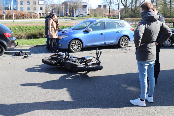 Motorrijder uit de bocht gevlogen
