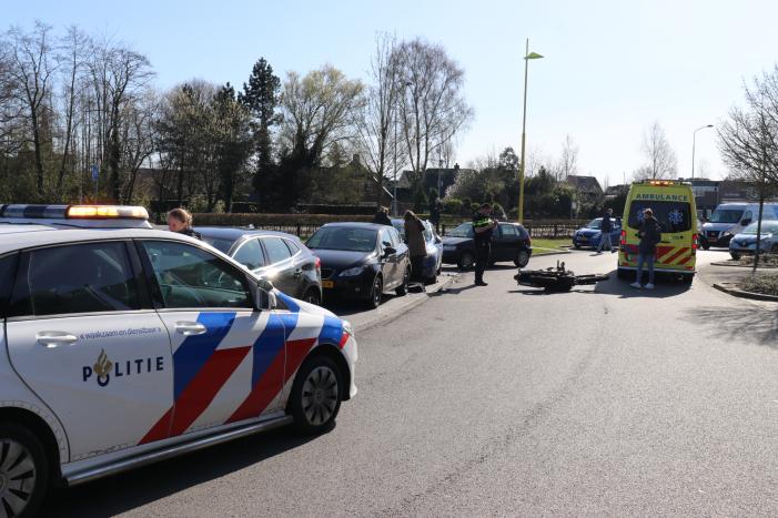Motorrijder uit de bocht gevlogen