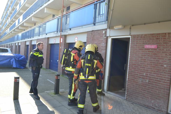 Gaslucht in kelderruimte flatwoning