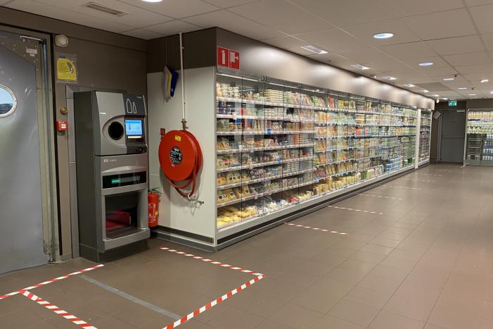 Albert Heijn zet afzetgebied in om afstand te houden