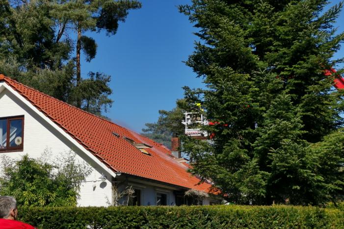 Veel rook bij brand op vakantiepark