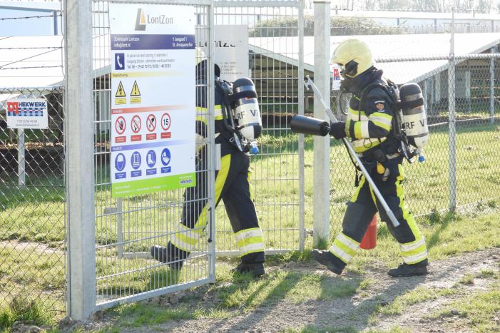 Brand in transformatoren zonnepanelenveld LontZon