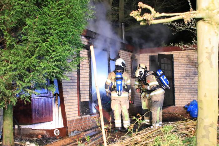 Stacaravan volledig uitgebrand