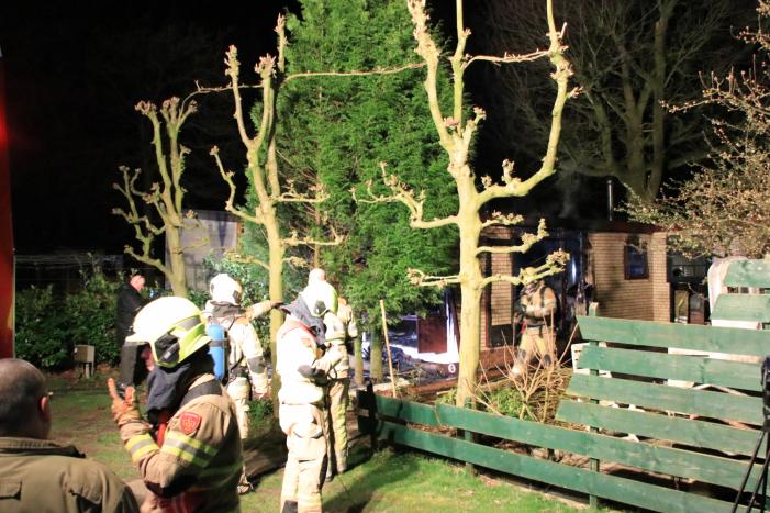 Stacaravan volledig uitgebrand