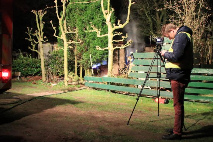 Stacaravan volledig uitgebrand