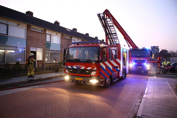 Brand op zolder van woning
