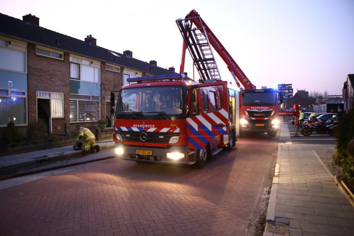 Brand op zolder van woning