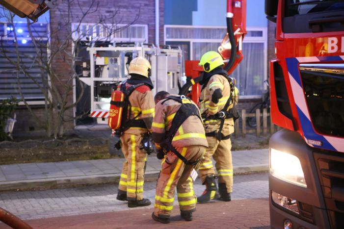 Brand op zolder van woning