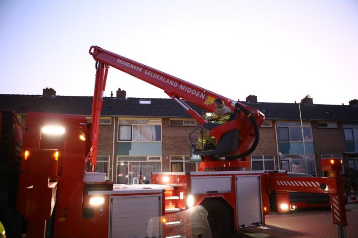 Brand op zolder van woning