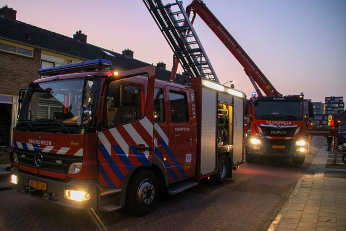 Brand op zolder van woning