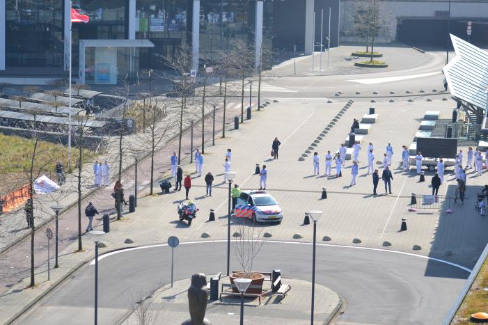 Eerbetoon aan zorgmedewerkers LUMC