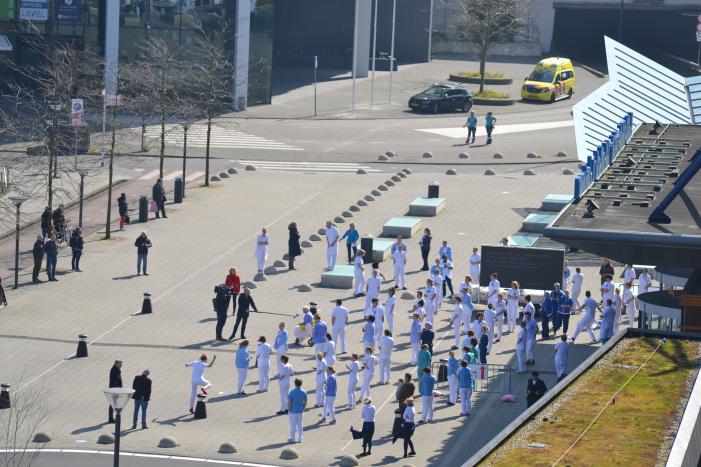 Eerbetoon aan zorgmedewerkers LUMC
