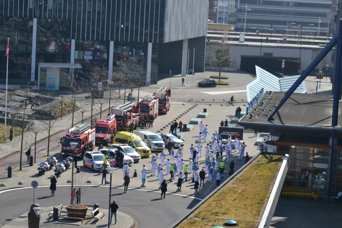 Eerbetoon aan zorgmedewerkers LUMC