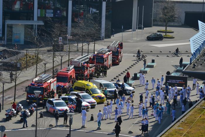 Eerbetoon aan zorgmedewerkers LUMC