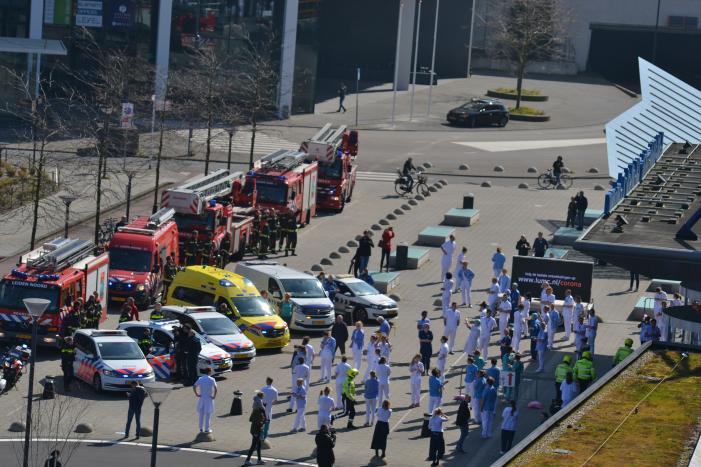 Eerbetoon aan zorgmedewerkers LUMC