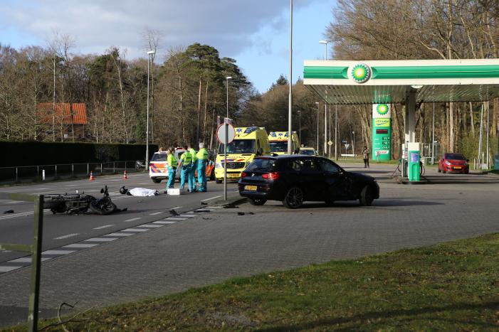 Motorrijder overleden na ongeval met een auto