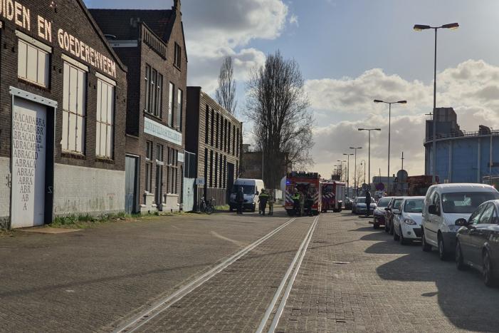 Brand in bedrijfspand