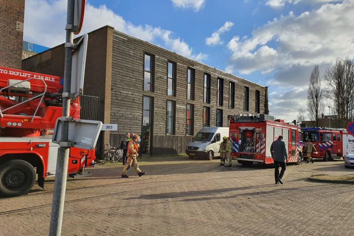 Brand in bedrijfspand