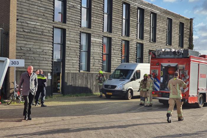 Brand in bedrijfspand