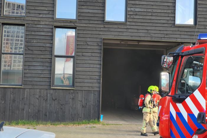 Brand in bedrijfspand