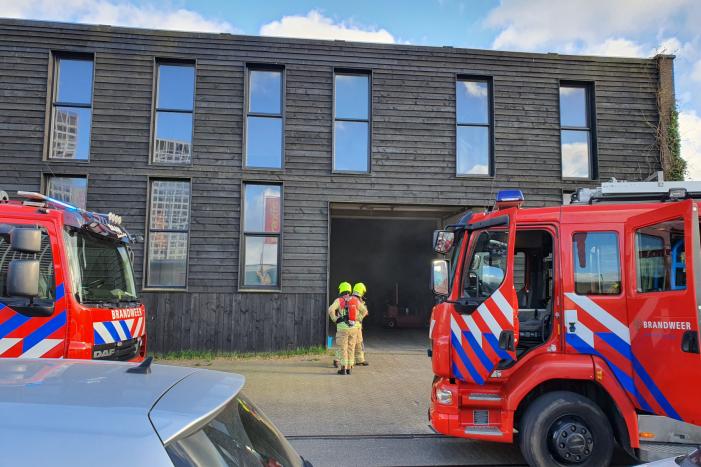 Brand in bedrijfspand