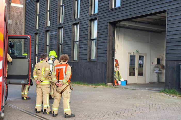 Brand in bedrijfspand