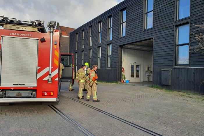 Brand in bedrijfspand