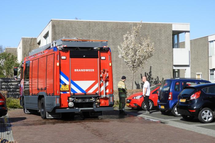 Brand in keuken van woning