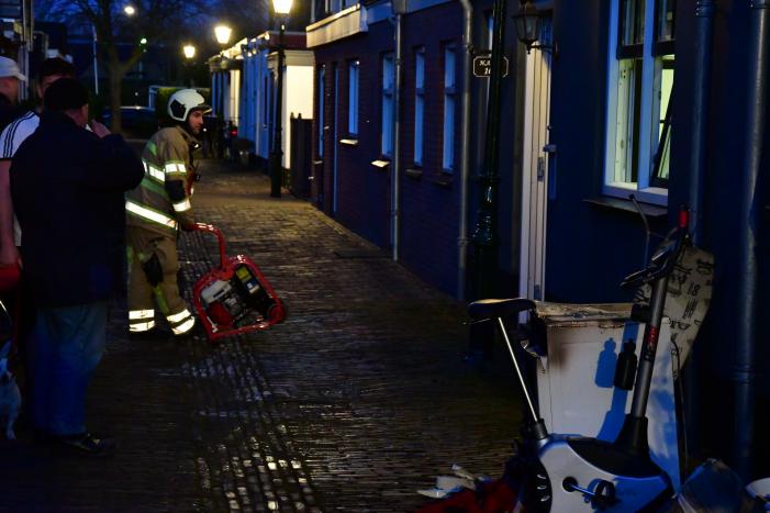 Droger in woning vat vlam