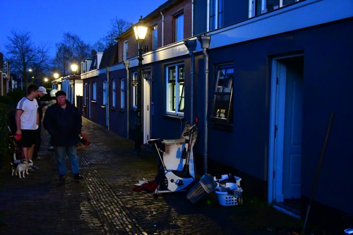 Droger in woning vat vlam