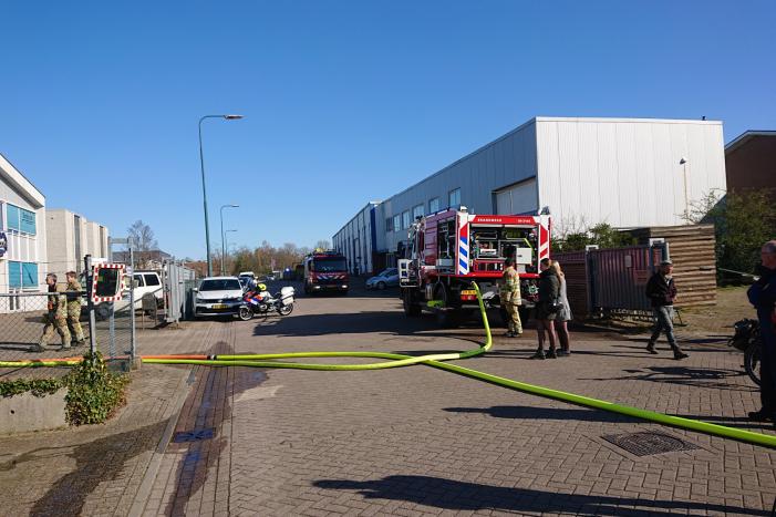 Brand in bedrijfspand Snijcon op industrieterrein Remmerden