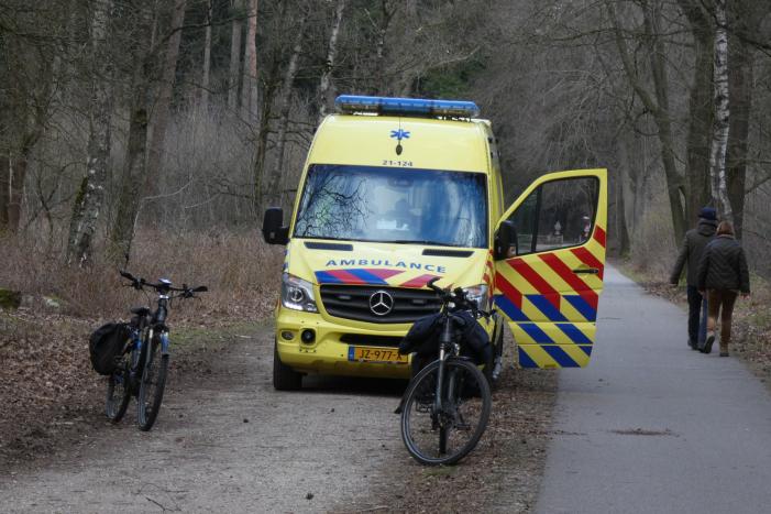 Fietsster gewond na val