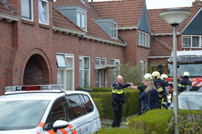 Brand op bovenverdieping van woning