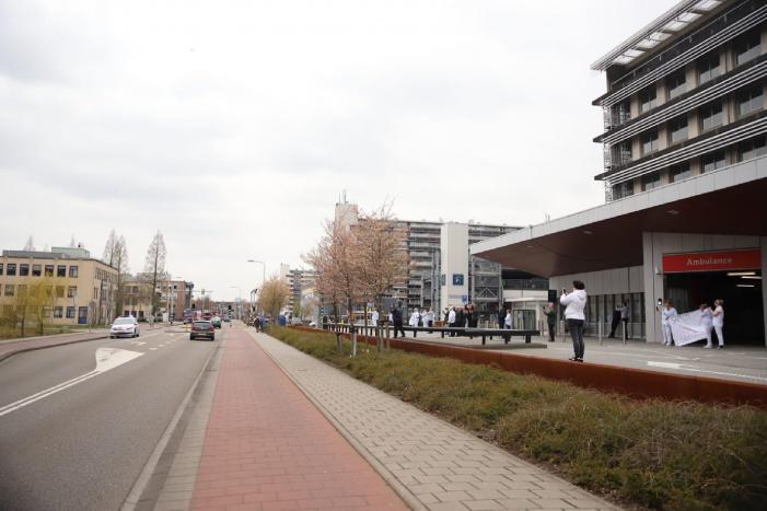 Eerbetoon aan zorgpersoneel Groene Hart Ziekenhuis