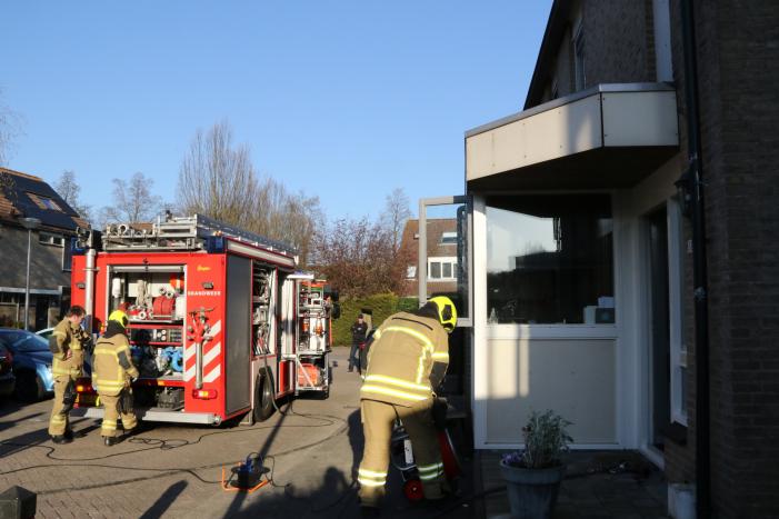 Brand in woning geblust door bewoners