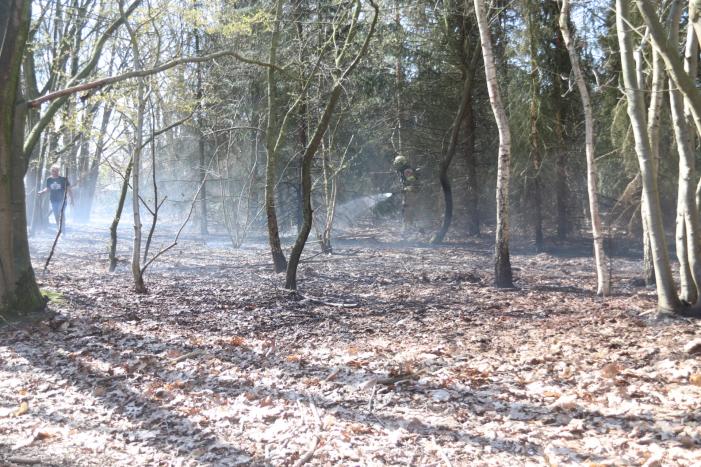 Brand in groot stuk bossage