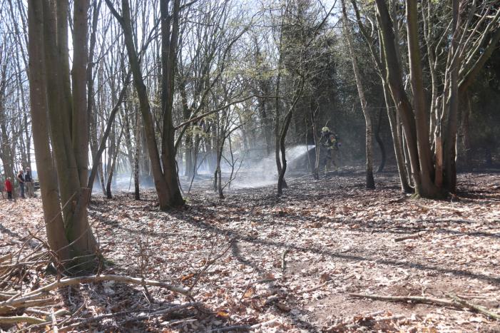 Brand in groot stuk bossage