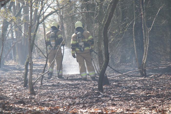 Brand in groot stuk bossage