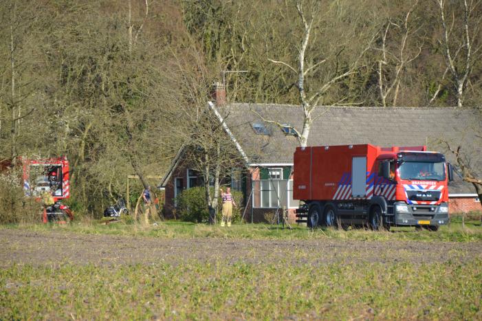 Groot stuk natuur in brand