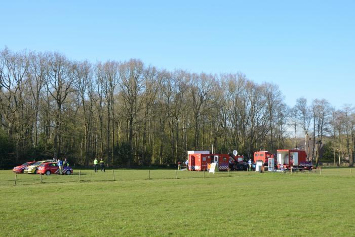 Groot stuk natuur in brand