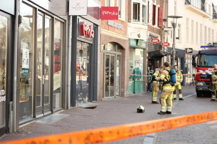 Lek in gasleiding bij kledingzaak Paprika