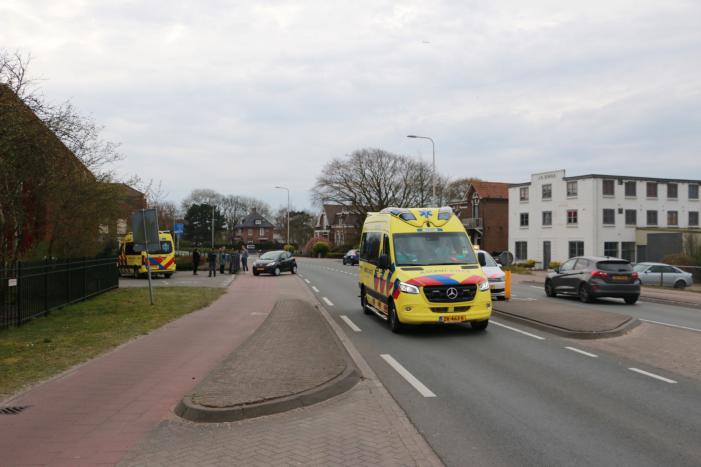 Fietser gewond na aanrijding met auto