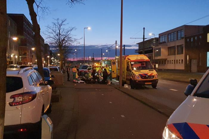Twee gewonden na valpartij met scooter